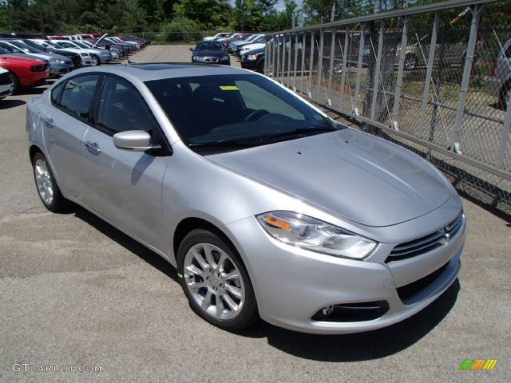 2013 Dart Limited - Bright Silver Metallic / Black photo #4