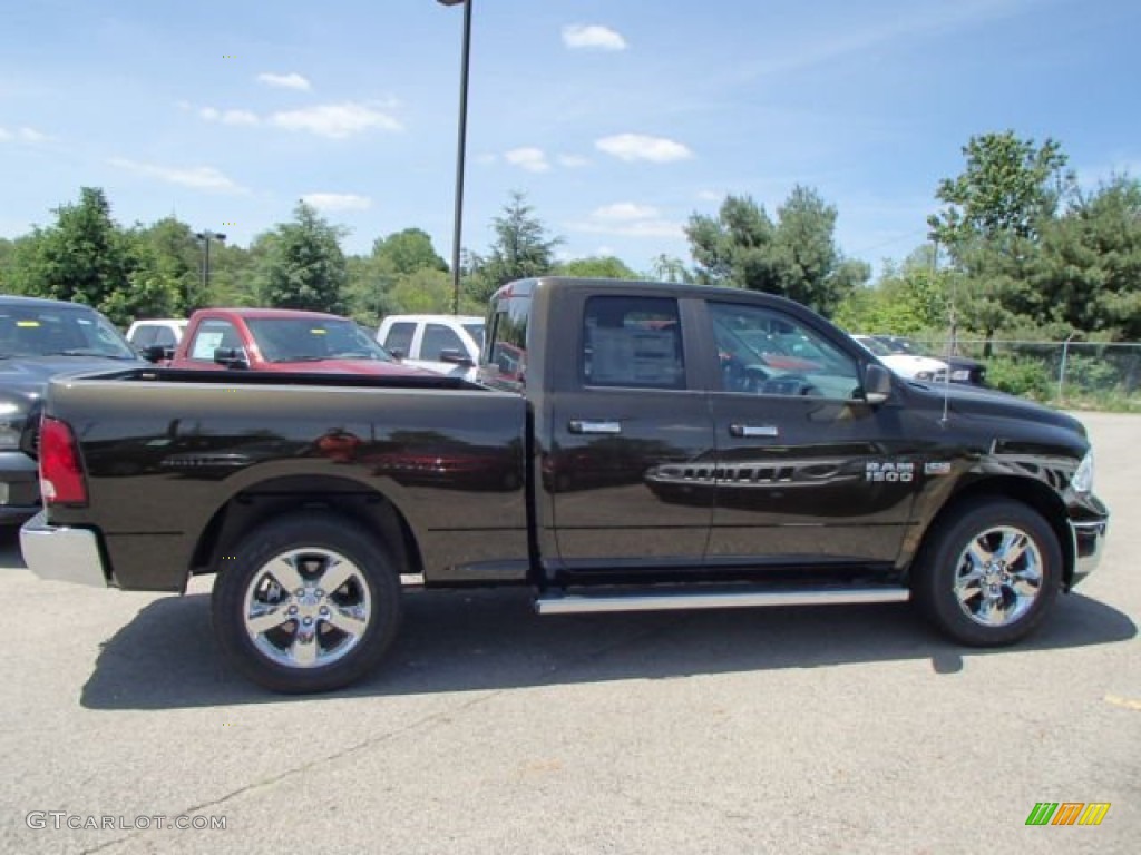 2013 1500 Big Horn Quad Cab 4x4 - Black Gold Pearl / Black/Diesel Gray photo #5