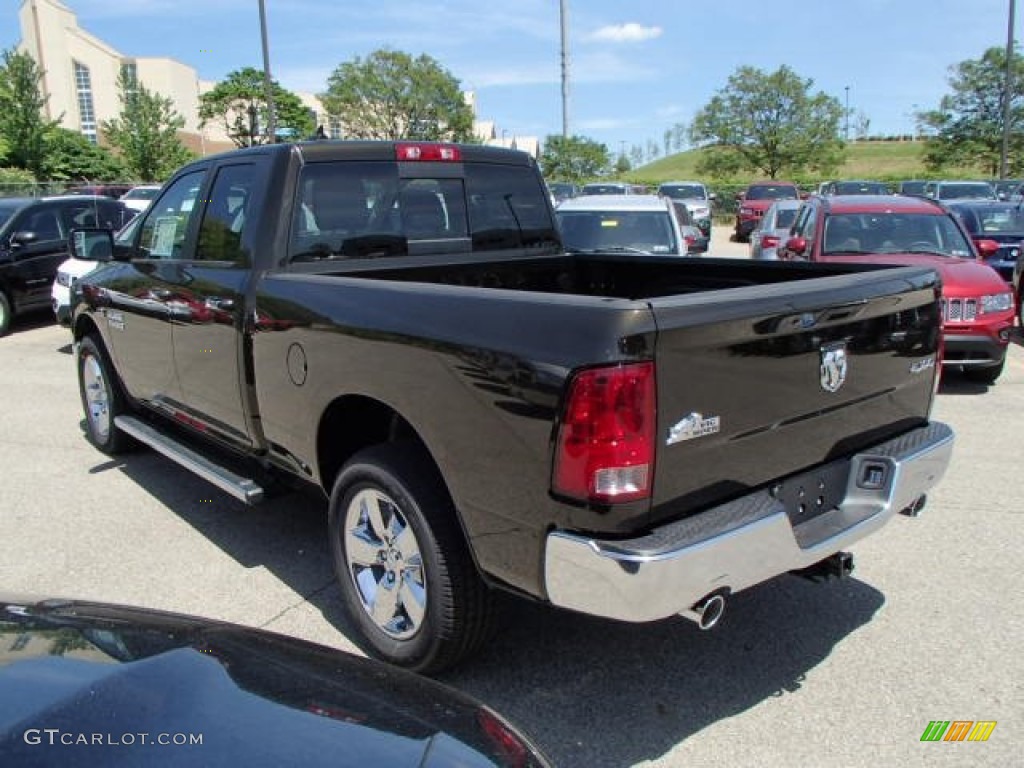 2013 1500 Big Horn Quad Cab 4x4 - Black Gold Pearl / Black/Diesel Gray photo #8