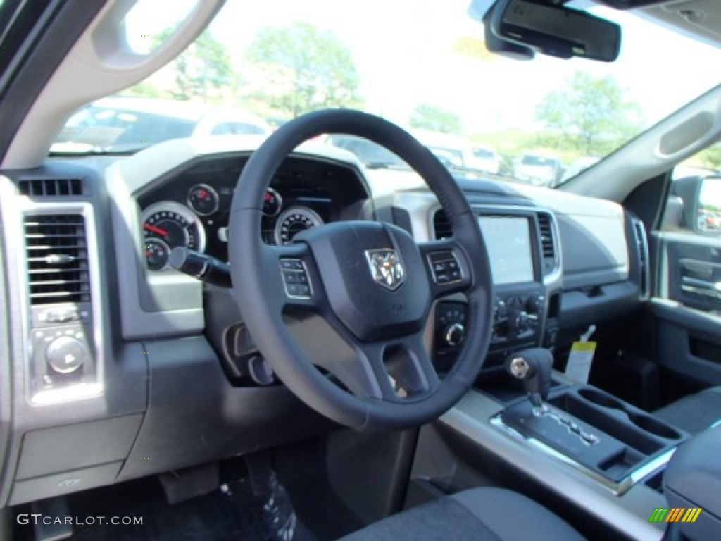 2013 1500 Big Horn Quad Cab 4x4 - Black Gold Pearl / Black/Diesel Gray photo #10