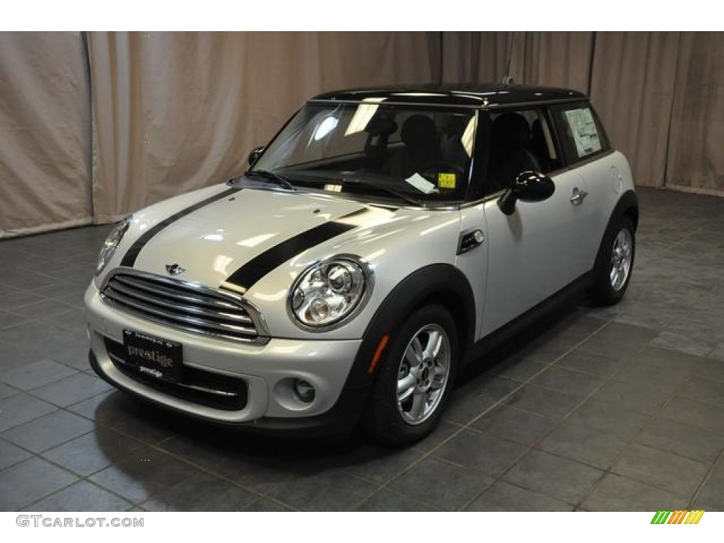 2013 Cooper Hardtop - White Silver Metallic / Carbon Black photo #1