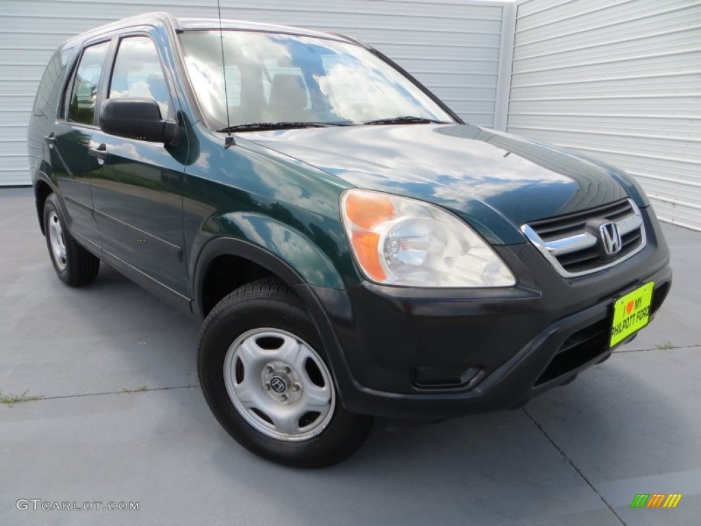 2003 CR-V LX - Clover Green Pearl / Saddle photo #2