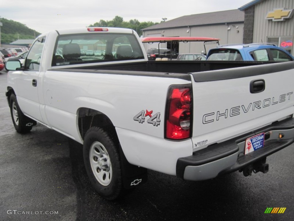 2006 Silverado 1500 Work Truck Regular Cab 4x4 - Summit White / Dark Charcoal photo #5