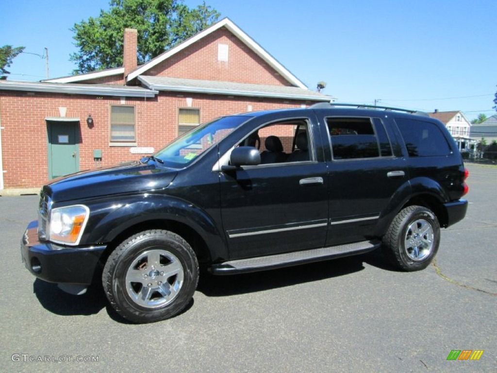 2005 Durango Limited 4x4 - Black / Medium Slate Gray photo #1