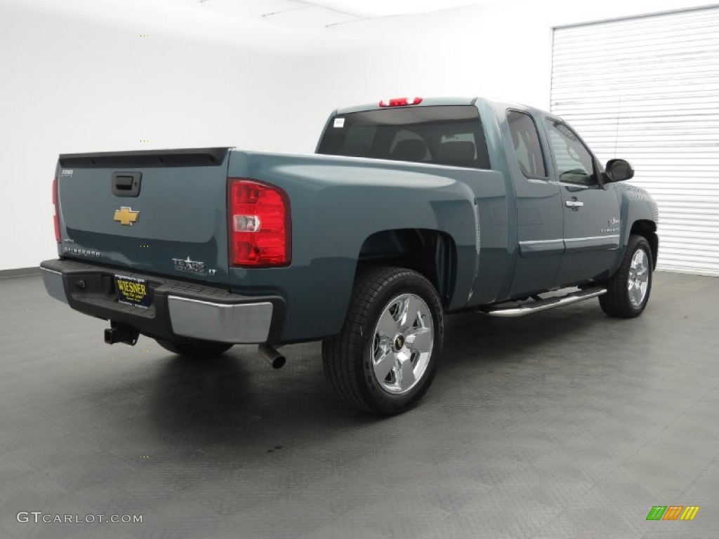 2011 Silverado 1500 LT Extended Cab - Blue Granite Metallic / Light Titanium/Ebony photo #5
