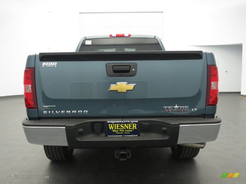 2011 Silverado 1500 LT Extended Cab - Blue Granite Metallic / Light Titanium/Ebony photo #6