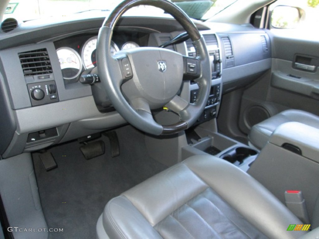 2005 Durango Limited 4x4 - Black / Medium Slate Gray photo #15