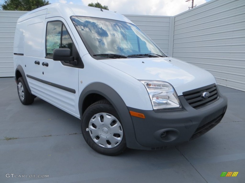 Frozen White 2013 Ford Transit Connect XL Van Exterior Photo #81826002