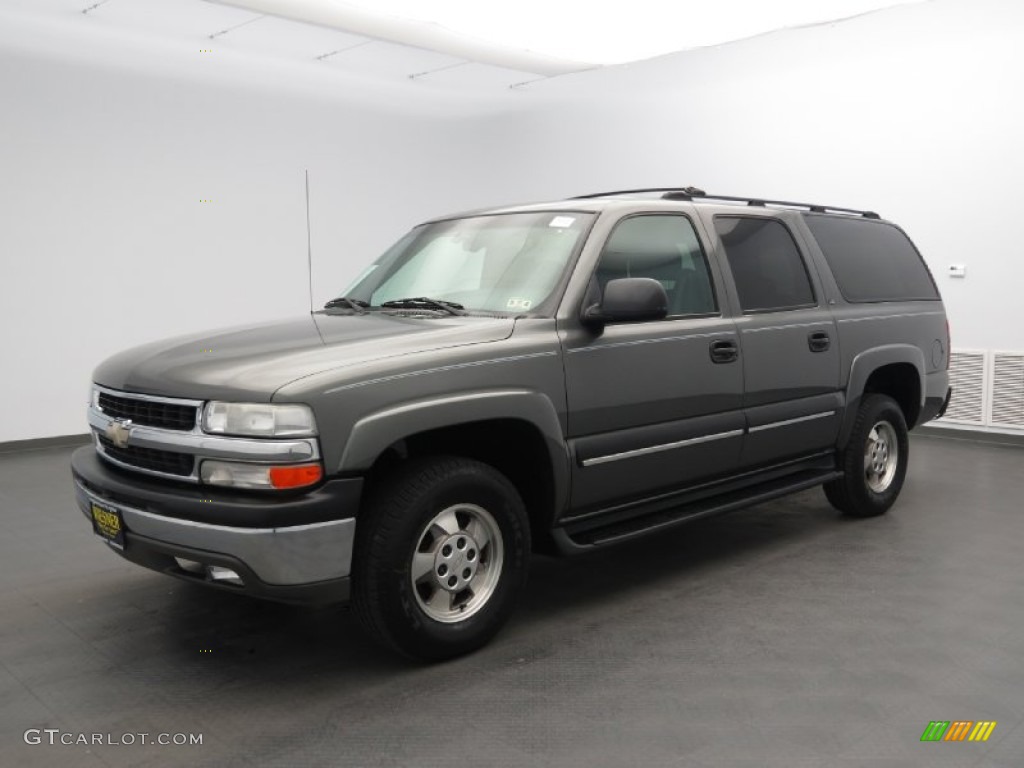 2002 Suburban 1500 LS - Medium Charcoal Gray Metallic / Graphite/Medium Gray photo #1