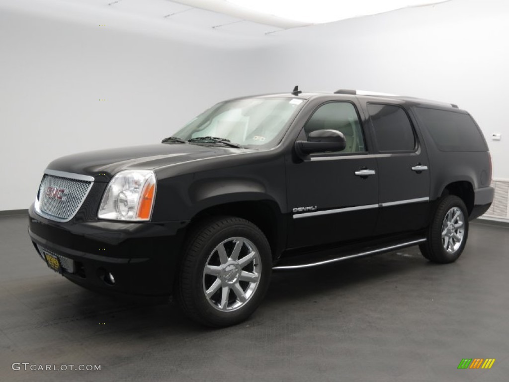 2013 Yukon XL Denali AWD - Onyx Black / Cocoa/Light Cashmere photo #1