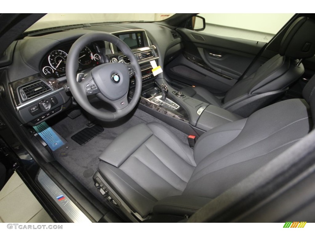 Black Interior 2014 BMW 6 Series 640i Gran Coupe Photo #81827133