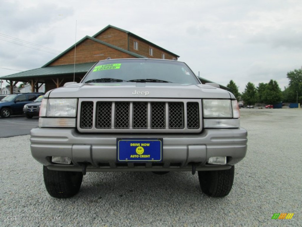 1998 Grand Cherokee Limited 4x4 - Bright Platinum / Black photo #2