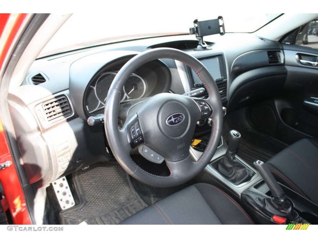 2011 Impreza WRX Sedan - Lightning Red Pearl / Carbon Black photo #5