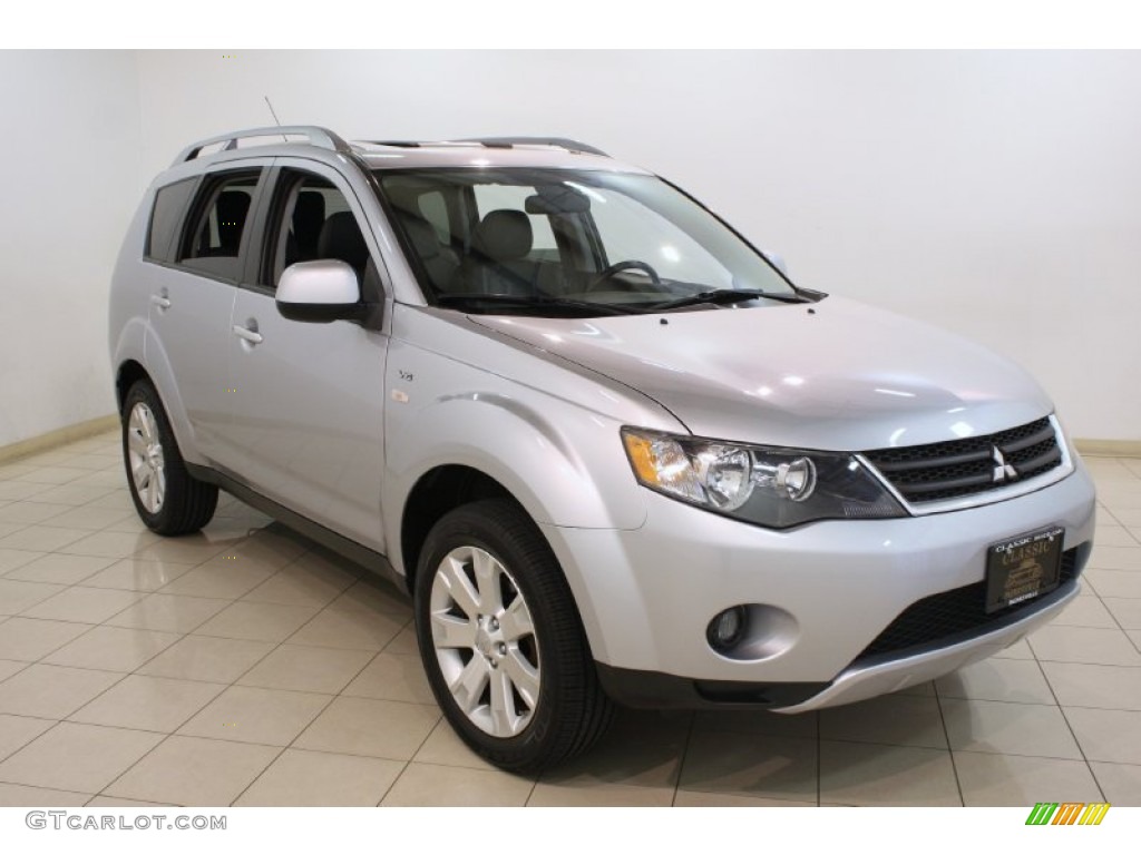 2008 Outlander XLS - Cool Silver Metallic / Black photo #1