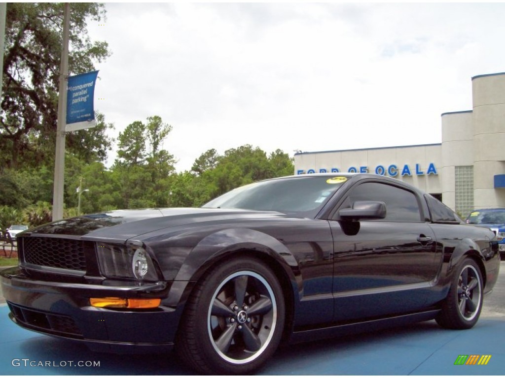 2008 Mustang Bullitt Coupe - Black / Dark Charcoal photo #1