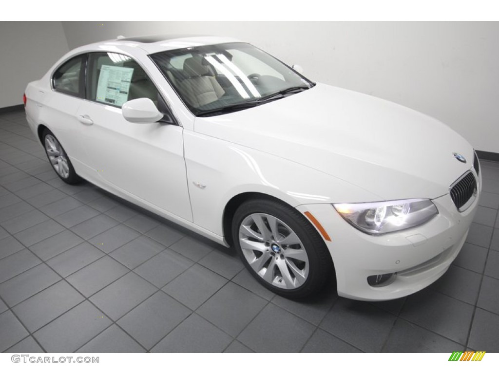 2013 3 Series 328i Coupe - Alpine White / Oyster photo #6