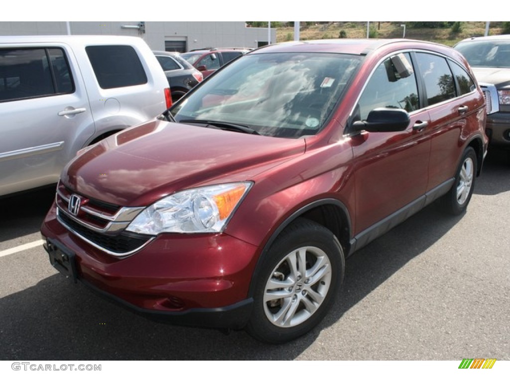 2011 CR-V EX 4WD - Tango Red Pearl / Gray photo #4