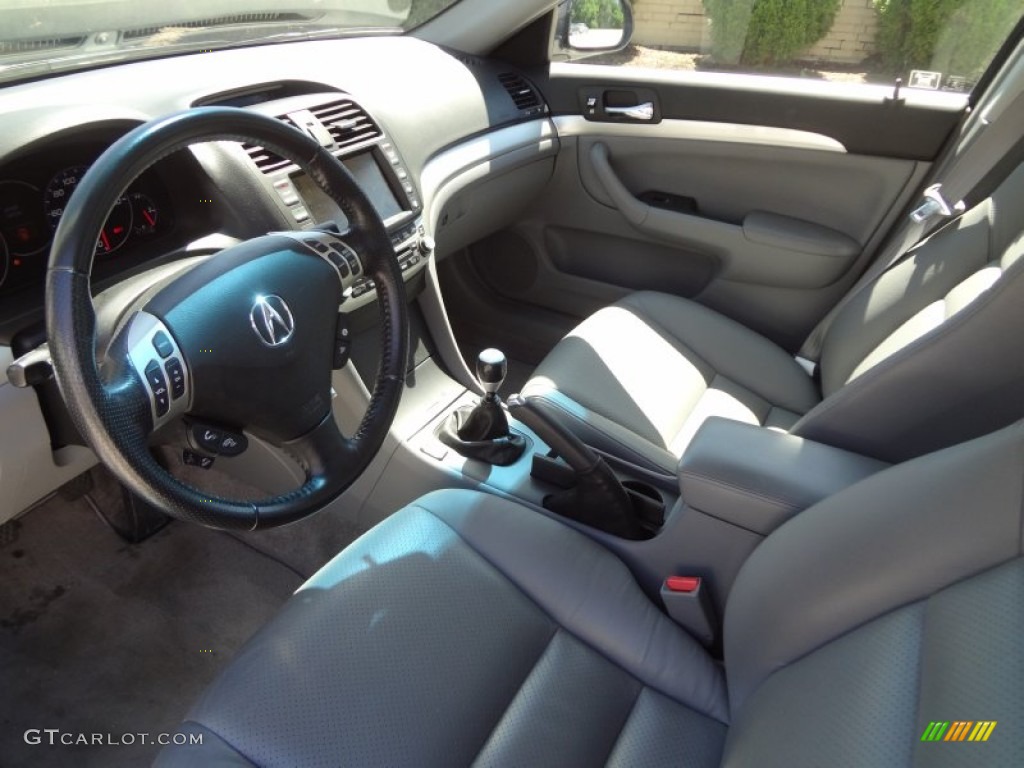 Quartz Gray Interior 2006 Acura TSX Sedan Photo #81828884