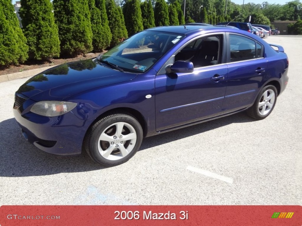 2006 MAZDA3 i Sedan - Strato Blue Mica / Black photo #1