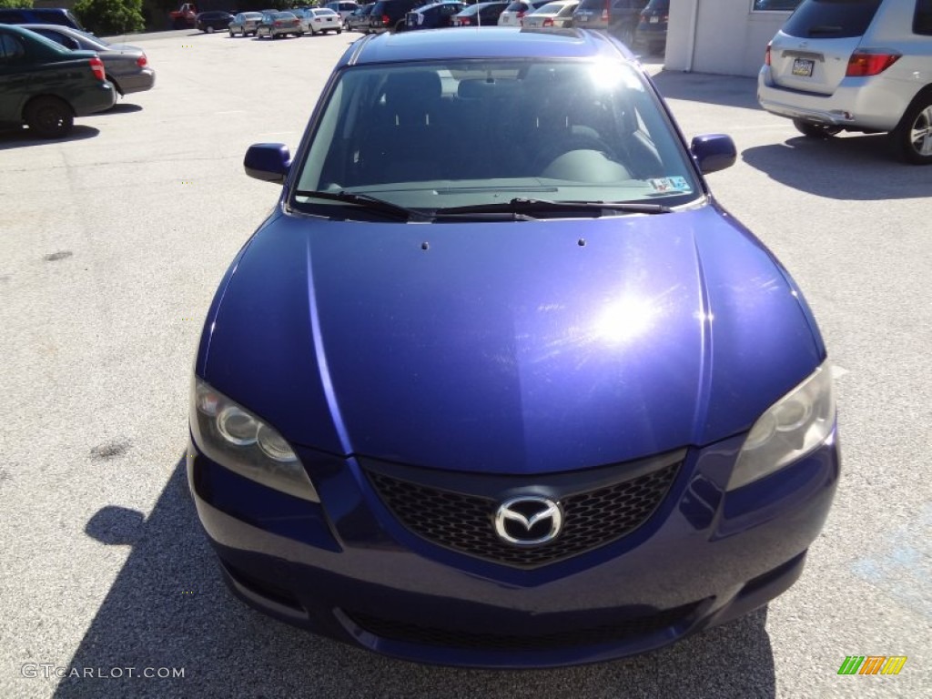 2006 MAZDA3 i Sedan - Strato Blue Mica / Black photo #9