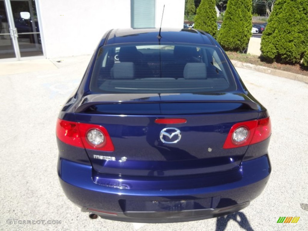 2006 MAZDA3 i Sedan - Strato Blue Mica / Black photo #16