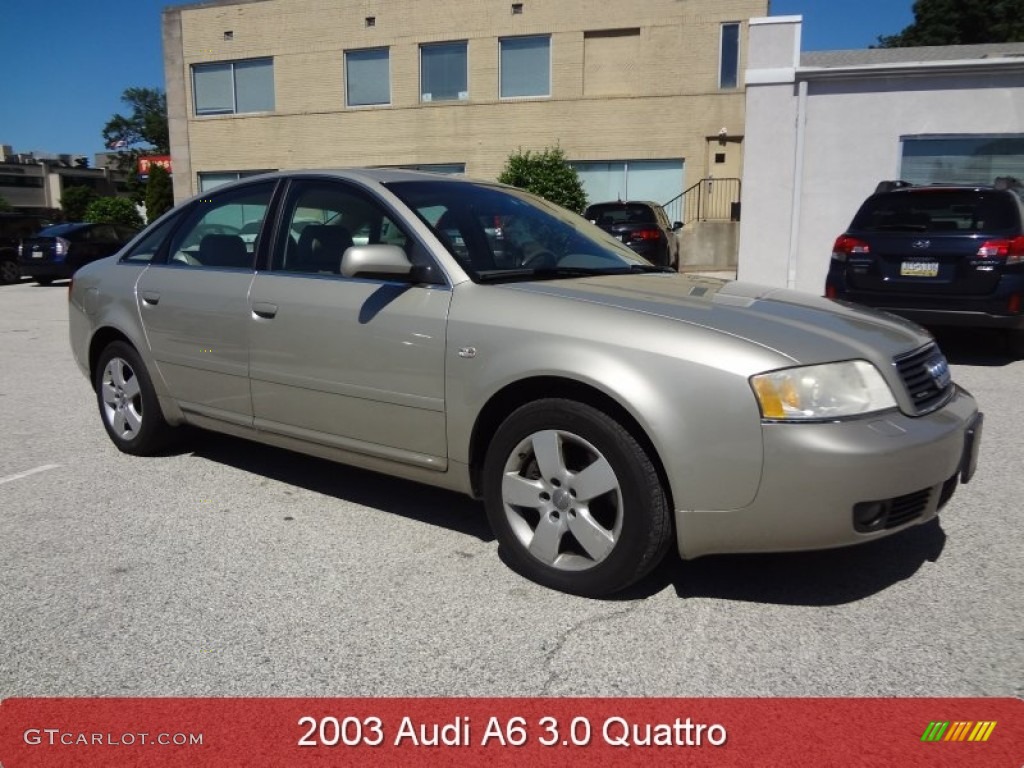 2003 A6 3.0 quattro Sedan - Canvas Beige Metallic / Beige photo #1