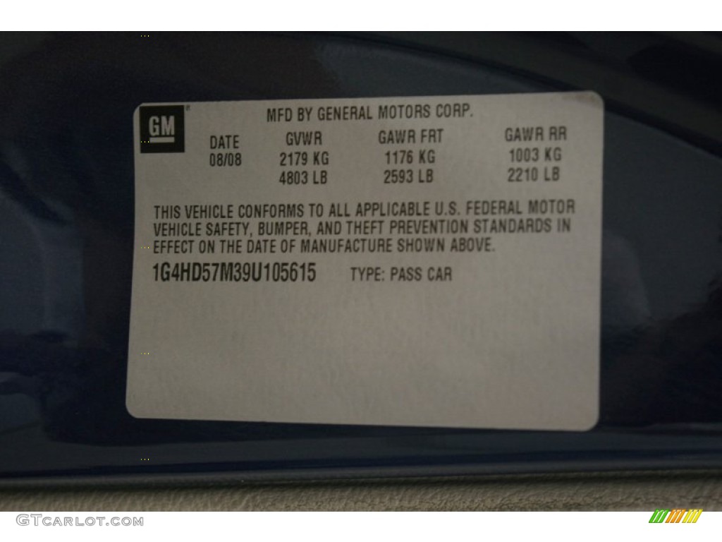2009 Lucerne CXL - Mystic Sapphire Tricoat / Titanium photo #18