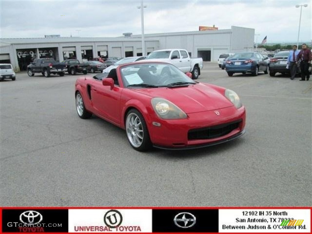 2001 MR2 Spyder Roadster - Absolutely Red / Red photo #1