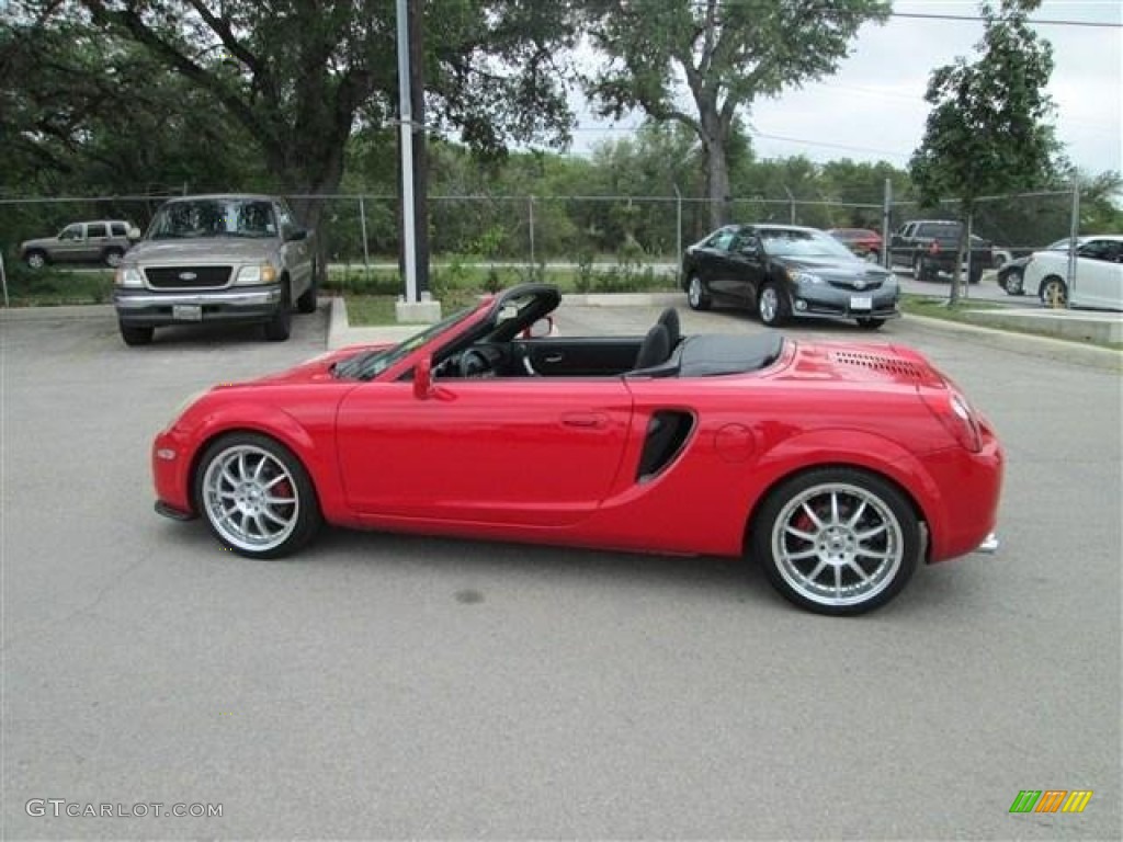 2001 MR2 Spyder Roadster - Absolutely Red / Red photo #4