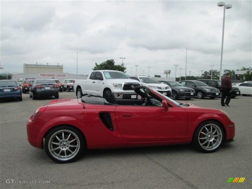 2001 MR2 Spyder Roadster - Absolutely Red / Red photo #6