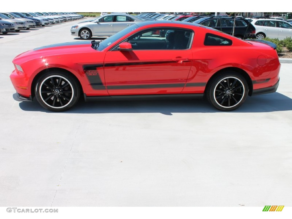 2012 Mustang Boss 302 - Race Red / Charcoal Black photo #5