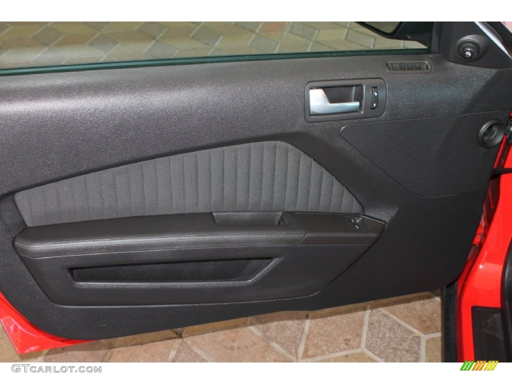 2012 Ford Mustang Boss 302 Charcoal Black Door Panel Photo #81830460
