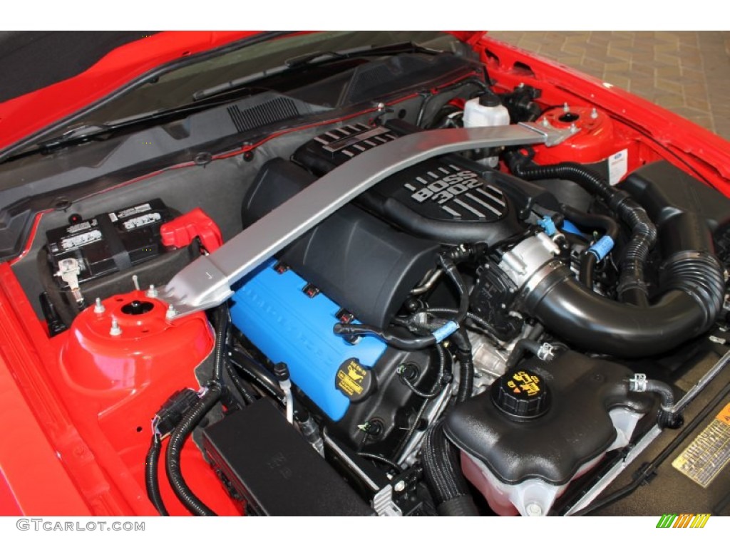 2012 Ford Mustang Boss 302 5.0 Liter Hi-Po DOHC 32-Valve Ti-VCT V8 Engine Photo #81831003