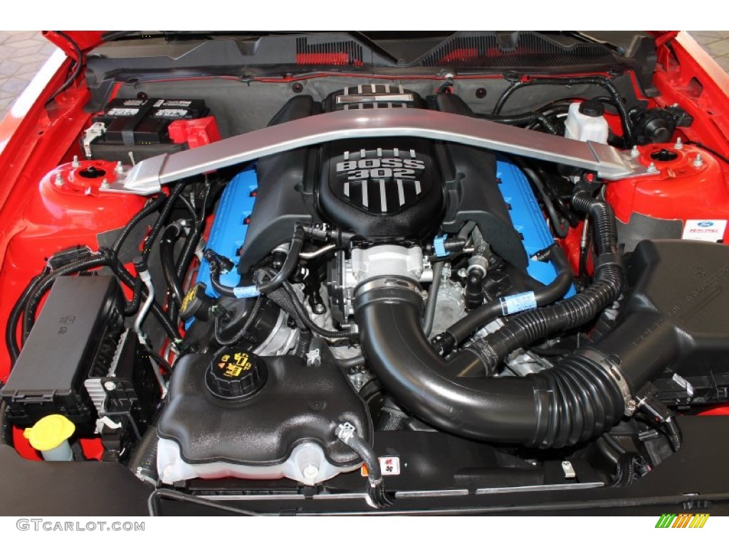 2012 Ford Mustang Boss 302 5.0 Liter Hi-Po DOHC 32-Valve Ti-VCT V8 Engine Photo #81831021