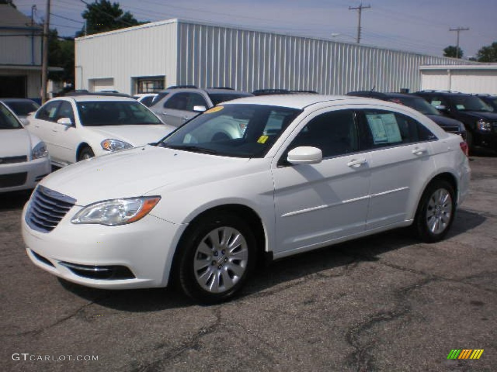 2012 200 LX Sedan - Bright White / Black photo #1