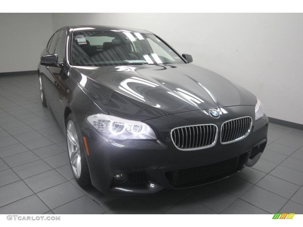 2013 5 Series 535i Sedan - Dark Graphite Metallic II / Black photo #5