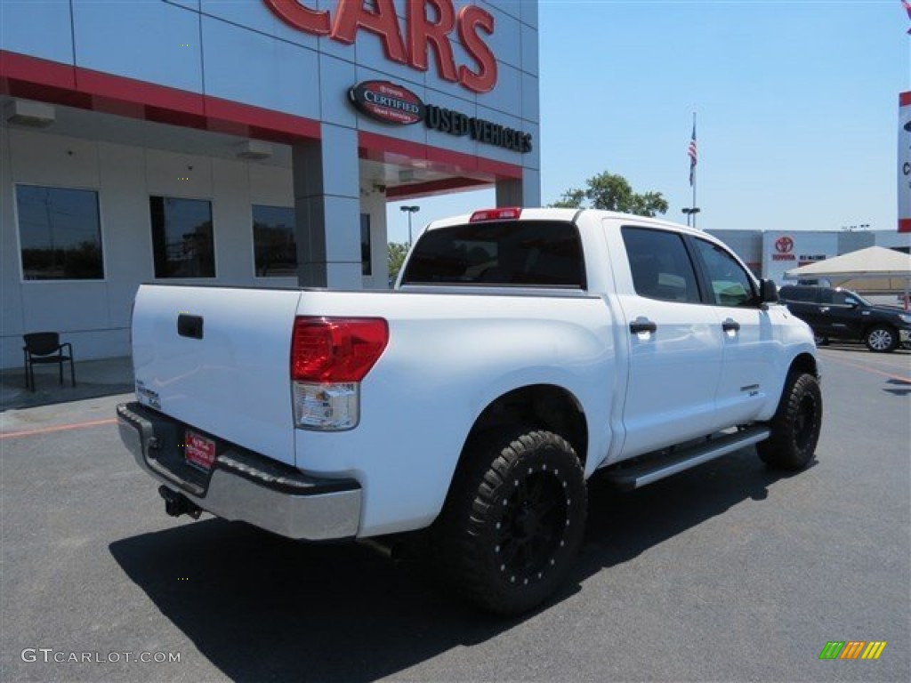 2011 Tundra CrewMax - Super White / Graphite Gray photo #7