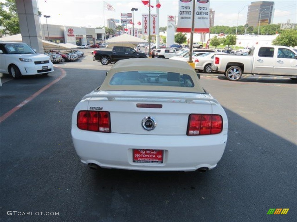 2006 Mustang GT Deluxe Convertible - Performance White / Light Parchment photo #6