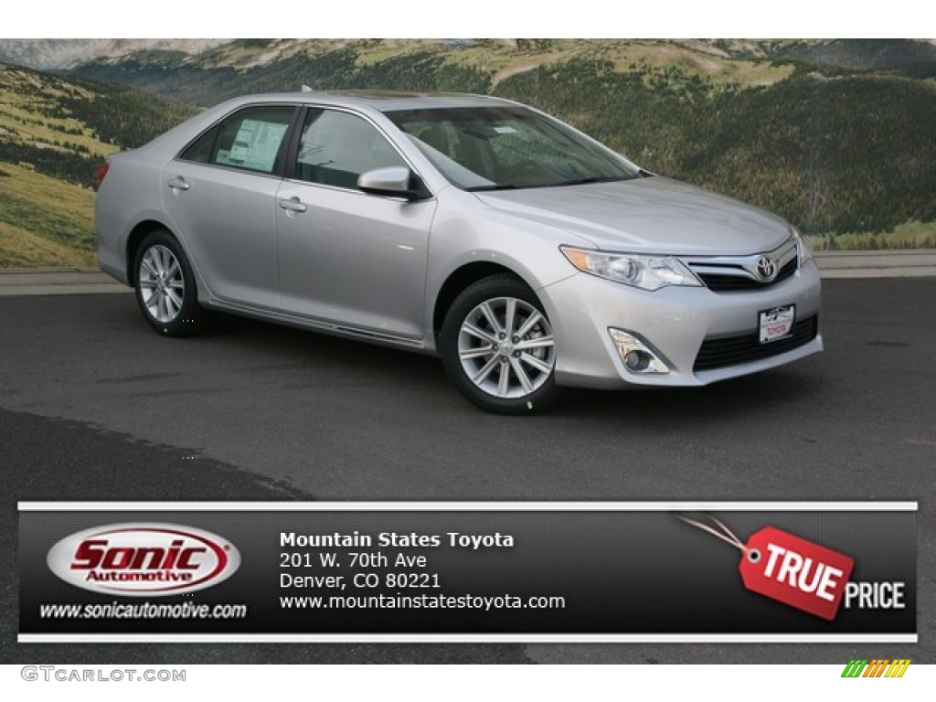 2013 Camry XLE V6 - Classic Silver Metallic / Ash photo #1