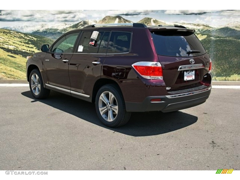 2013 Highlander Limited 4WD - Sizzling Crimson Mica / Ash photo #2