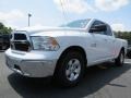 2013 Bright White Ram 1500 SLT Quad Cab  photo #3