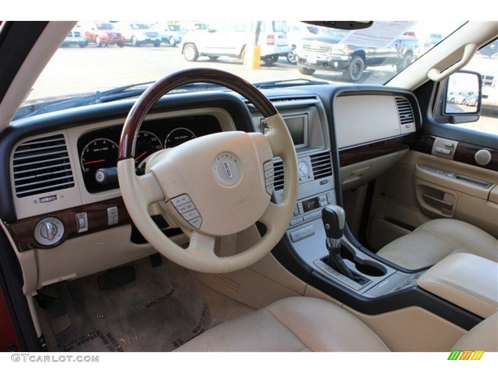 2005 Aviator Luxury AWD - Vivid Red Metallic / Camel photo #12