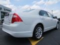 2012 White Platinum Tri-Coat Ford Fusion SEL V6  photo #7
