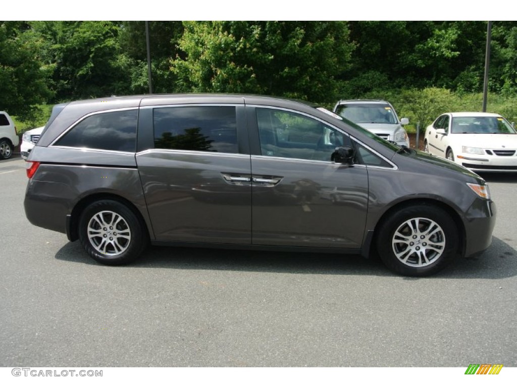 2012 Odyssey EX-L - Smoky Topaz Metallic / Gray photo #6