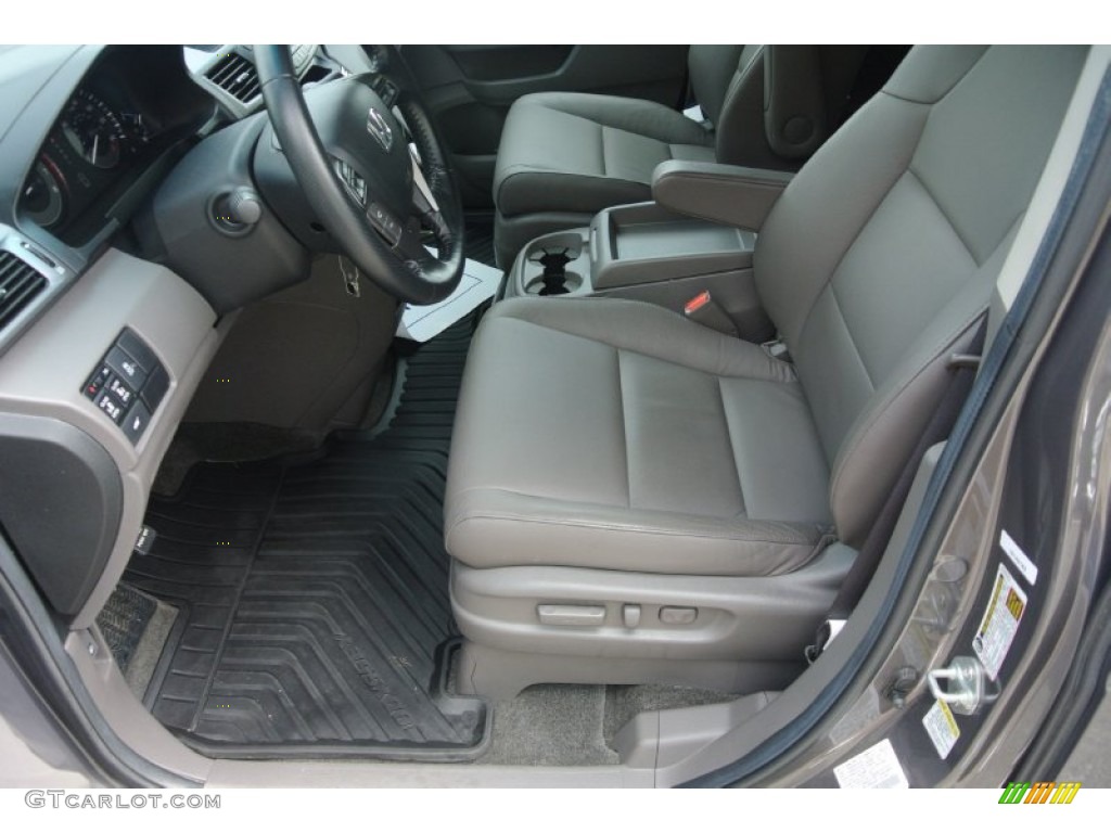 2012 Odyssey EX-L - Smoky Topaz Metallic / Gray photo #7