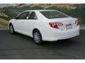 2013 Super White Toyota Camry LE  photo #2