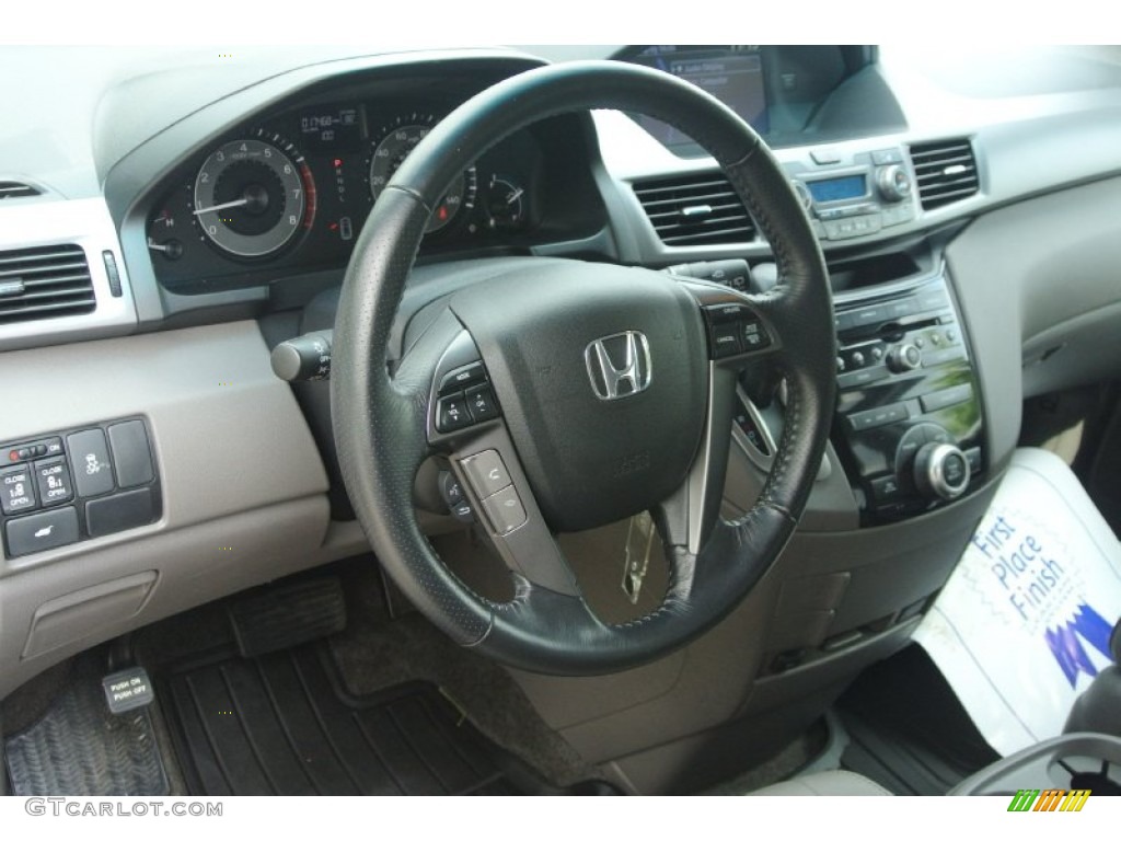 2012 Odyssey EX-L - Smoky Topaz Metallic / Gray photo #28
