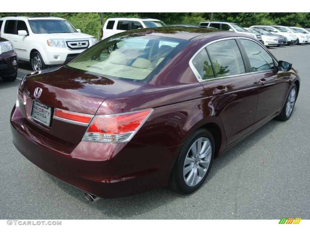 2011 Accord EX-L Sedan - Basque Red Pearl / Ivory photo #5