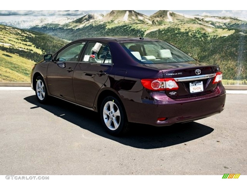 2013 Corolla LE Special Edition - Black Currant Metallic / Bisque photo #2