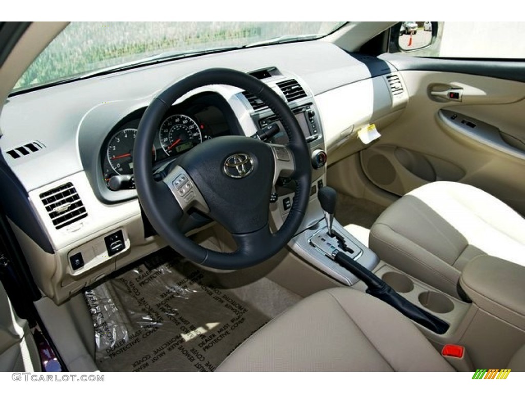 2013 Corolla LE Special Edition - Black Currant Metallic / Bisque photo #5